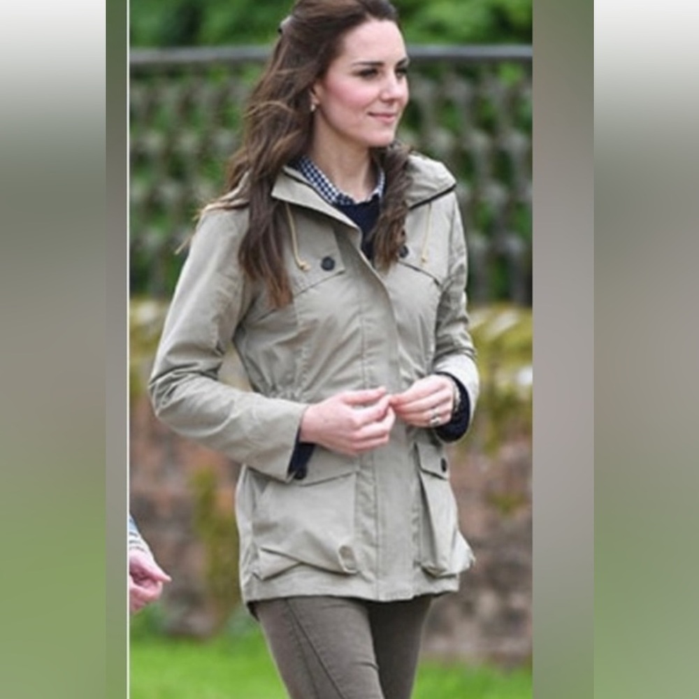 Barbour Beige Lightweight Hooded Jacket